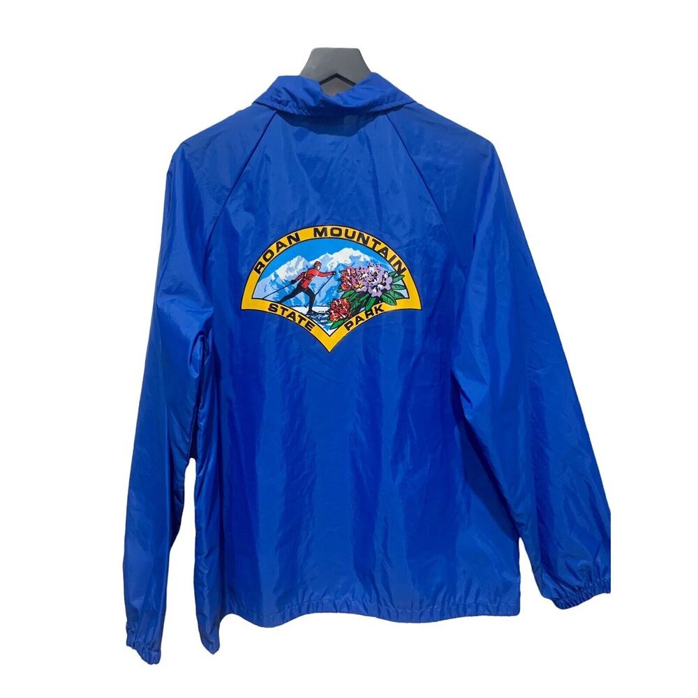 VTG Roan Mountain State Park SNAP WINDBREAKER Jacket MADE IN THE USA sz L